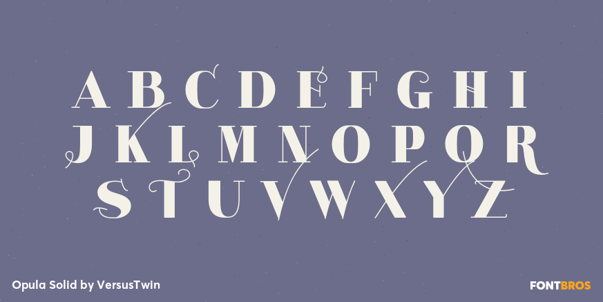Opula Solid Font Poster #1