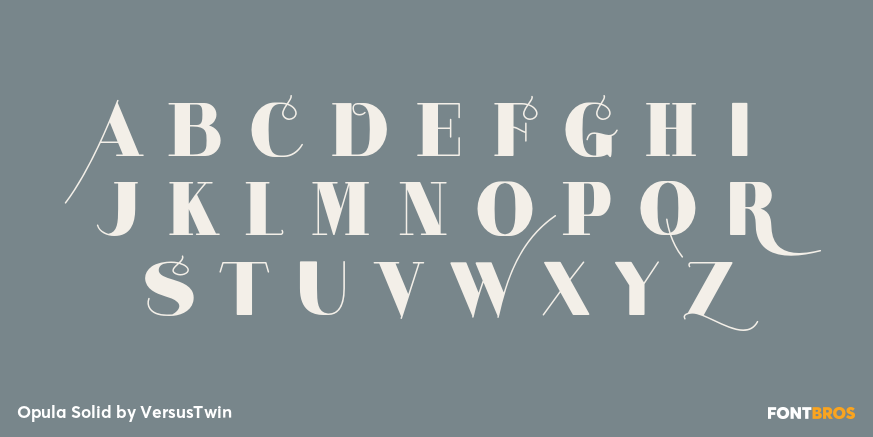 Opula Solid Font Poster #1