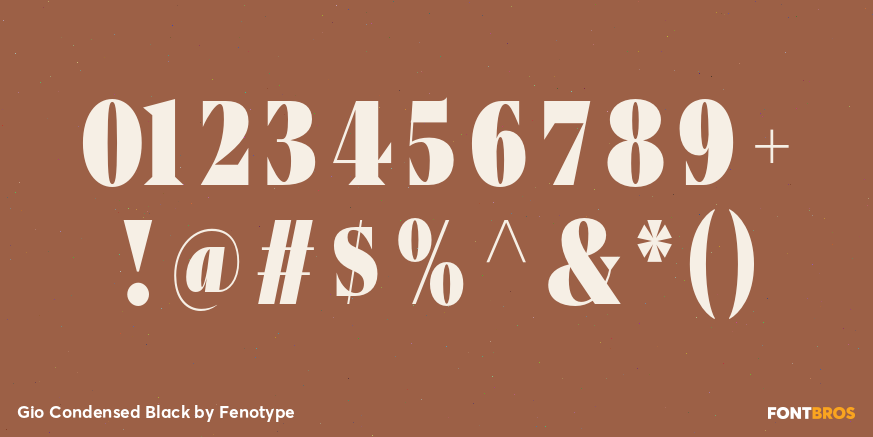 Gio Condensed Black Font Poster #4