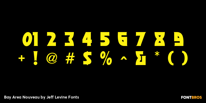 Bay Area Nouveau Font Poster #4