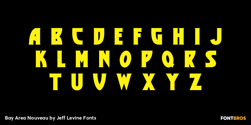 Bay Area Nouveau Font Poster #1