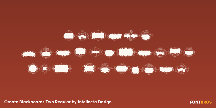 Ornate Blackboards Two Regular Poster