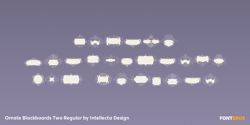 Ornate Blackboards Two Regular Poster