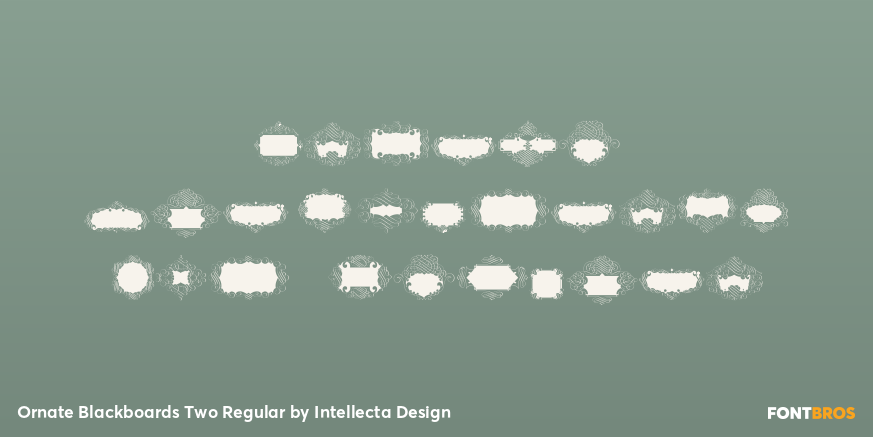 Ornate Blackboards Two Regular Poster