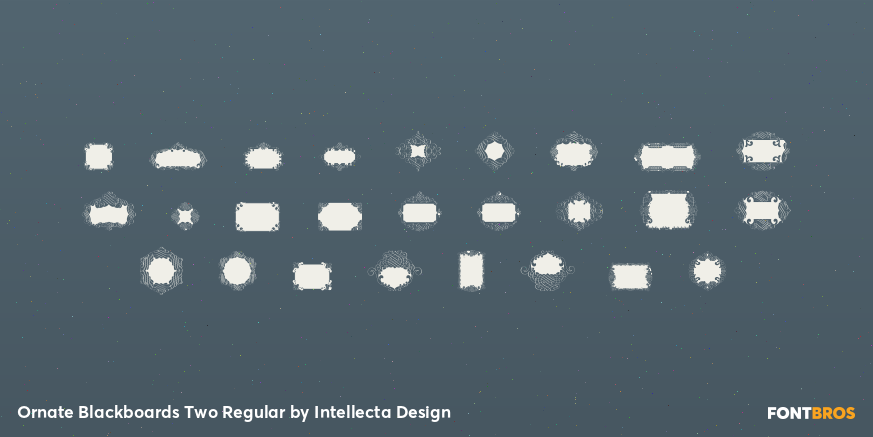 Ornate Blackboards Two Regular Font Poster #2