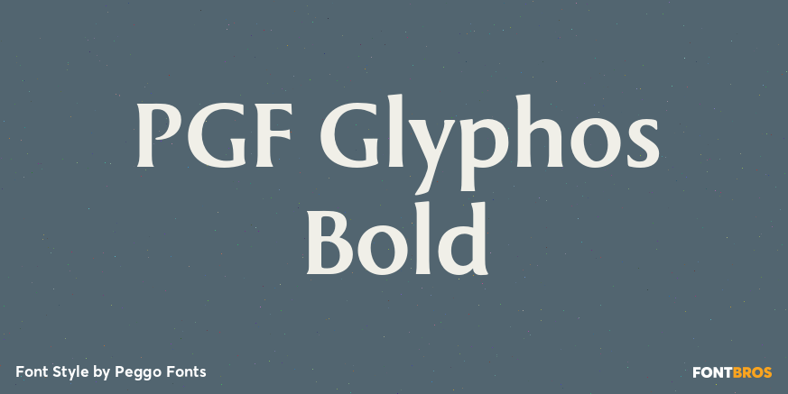 PGF Glyphos Bold Poster