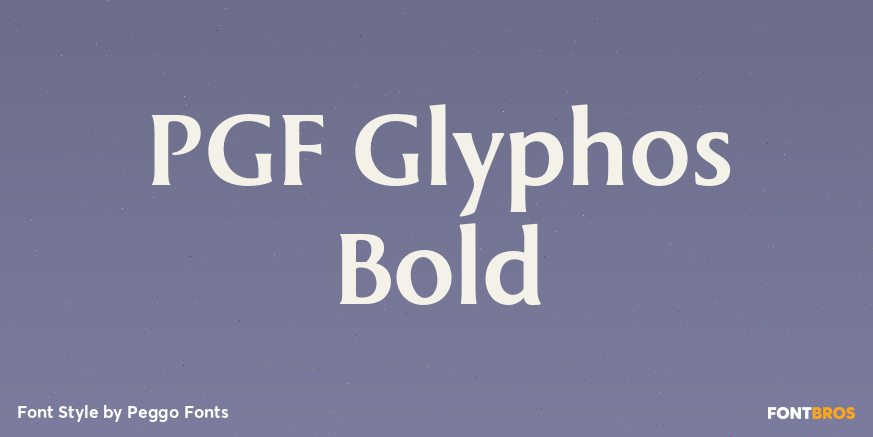 PGF Glyphos Bold Poster