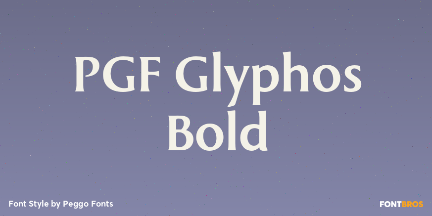PGF Glyphos Bold Poster