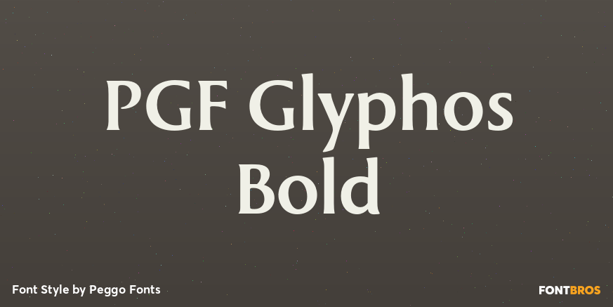 PGF Glyphos Bold Poster