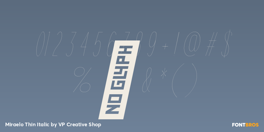 Miraelo Thin Italic Font Poster #4