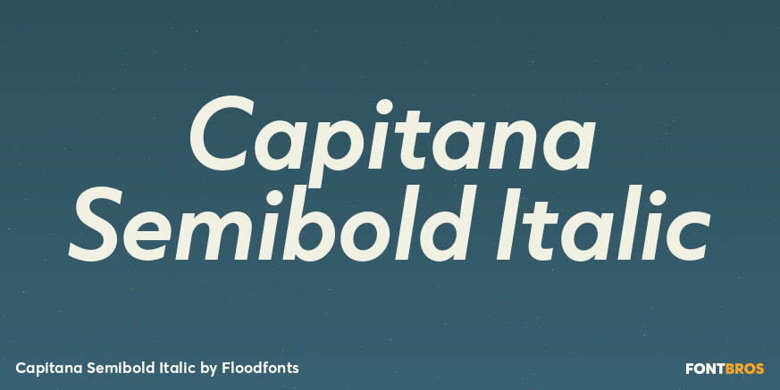 Capitana Semibold Italic Poster