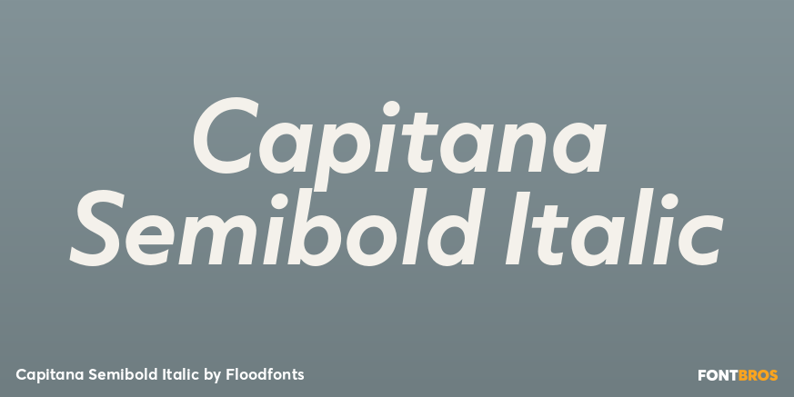Capitana Semibold Italic Poster