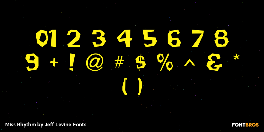 Miss Rhythm Font Poster #4