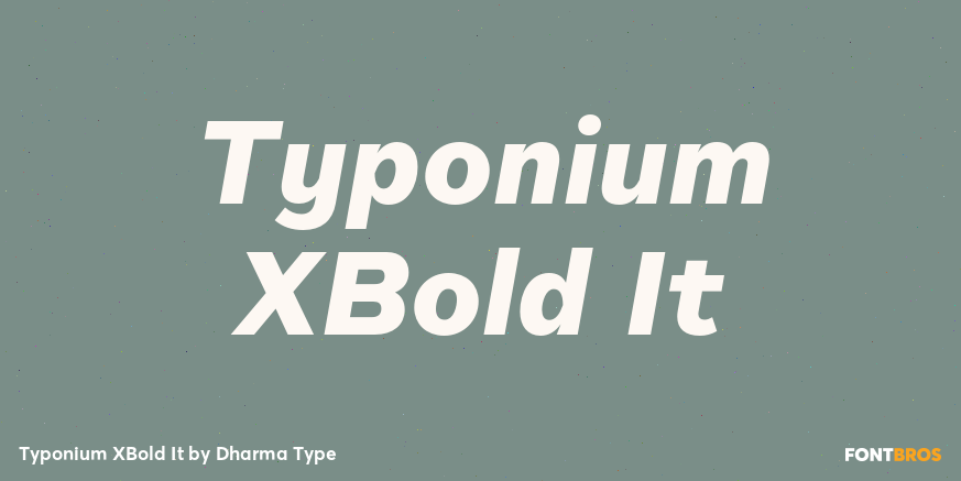 Typonium XBold It Poster