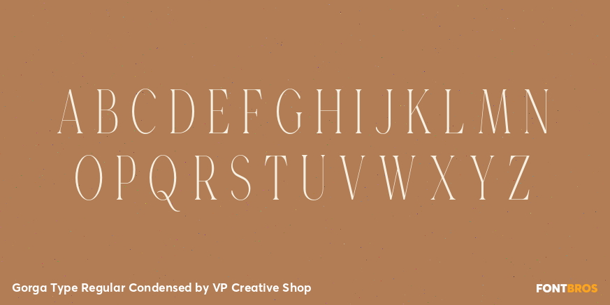 Gorga Type Regular Condensed Font Poster #2