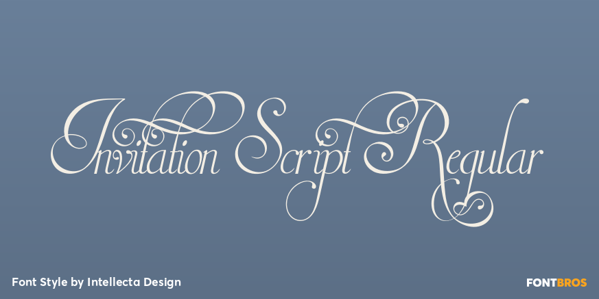 Invitation Script Regular Poster