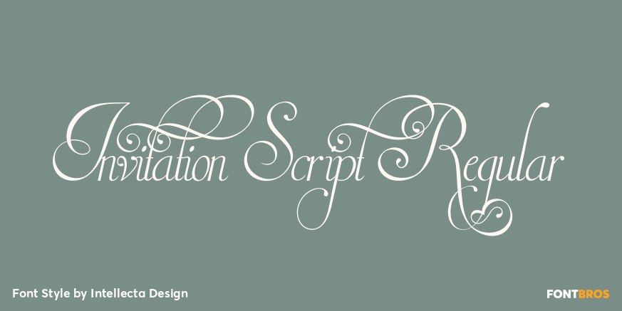 Invitation Script Regular Poster