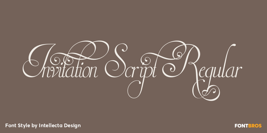 Invitation Script Regular Poster