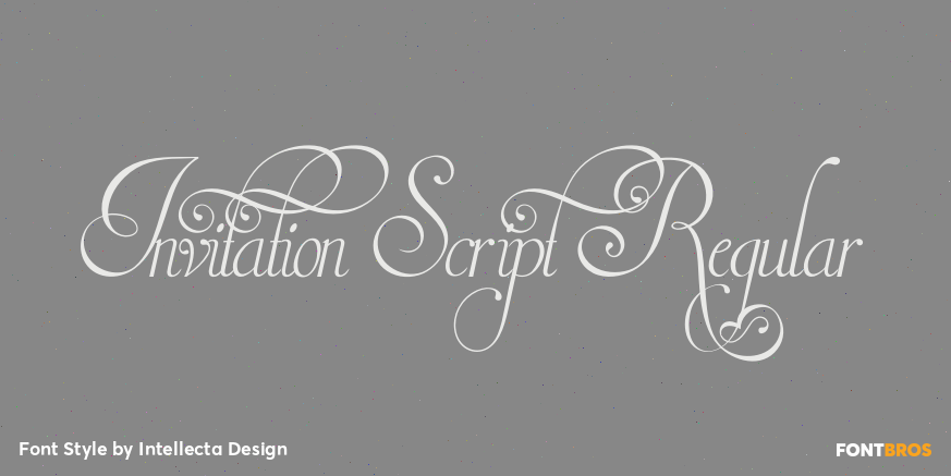 Invitation Script Regular Poster