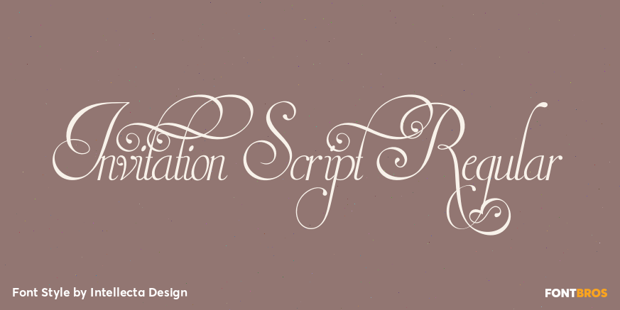 Invitation Script Regular Poster