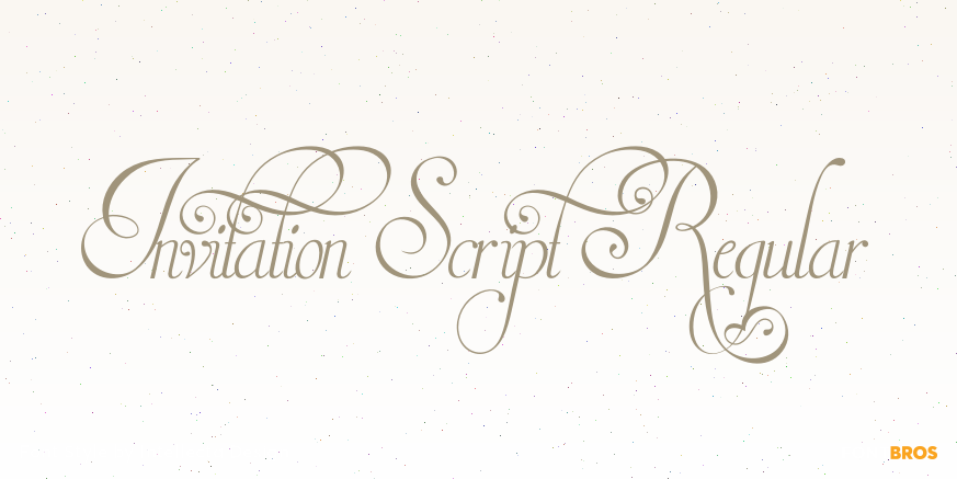 Invitation Script Regular Poster