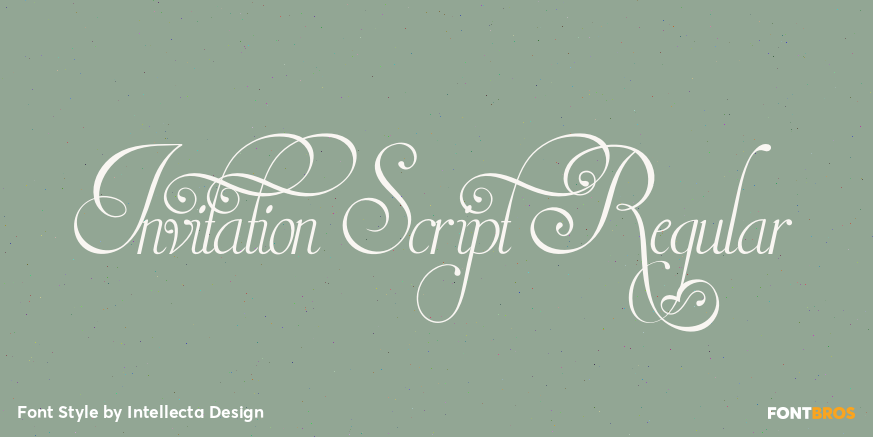 Invitation Script Regular Poster