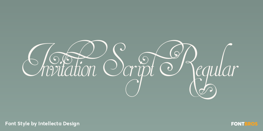 Invitation Script Regular Poster