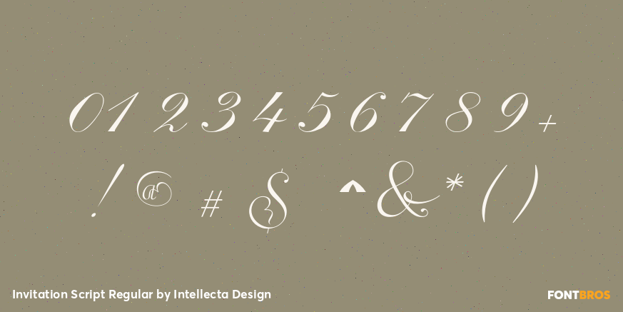 Invitation Script Regular Font Poster #4