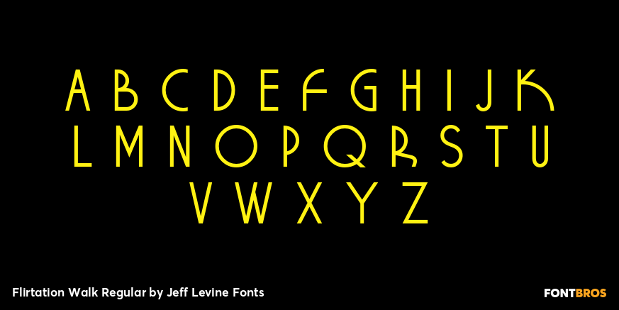 Flirtation Walk Regular Font Poster #2