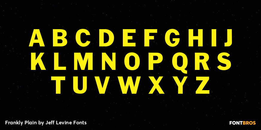 Frankly Plain Font Poster #3