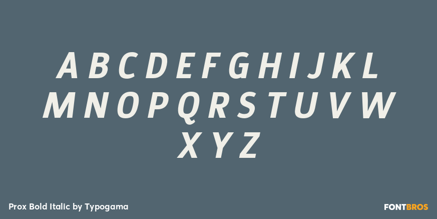 Prox Bold Italic Font Poster #2