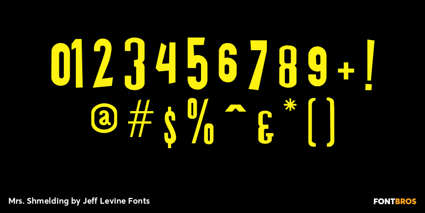 Mrs. Shmelding Font Poster #4