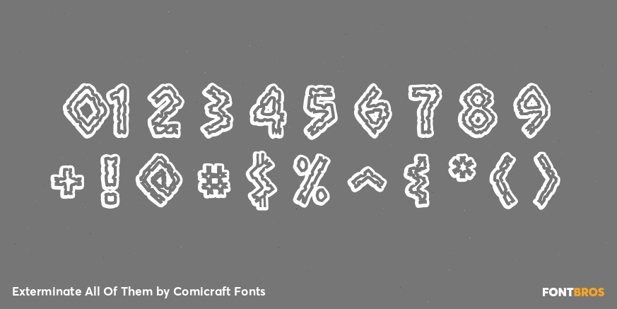 Exterminate All Of Them Font Poster #1