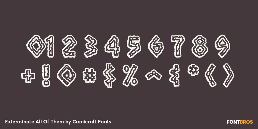 Exterminate All Of Them Font Poster #4