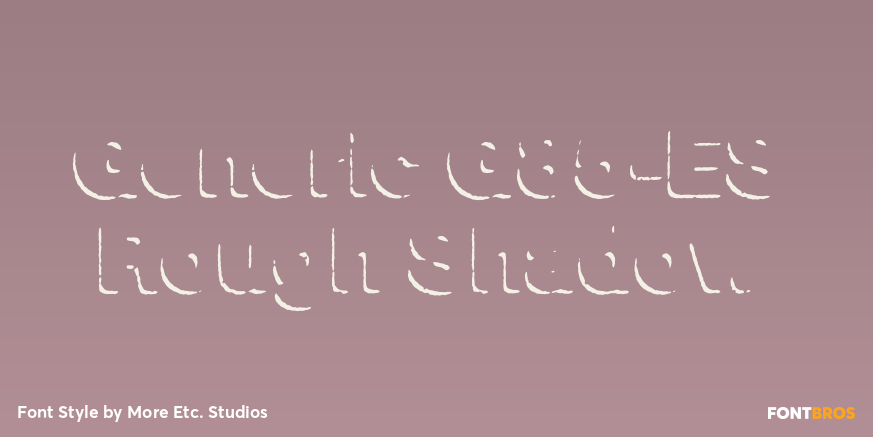 Generic G85-ES Rough Shadow Poster