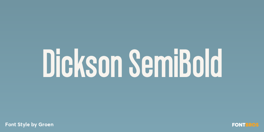 Dickson SemiBold Font Poster #1