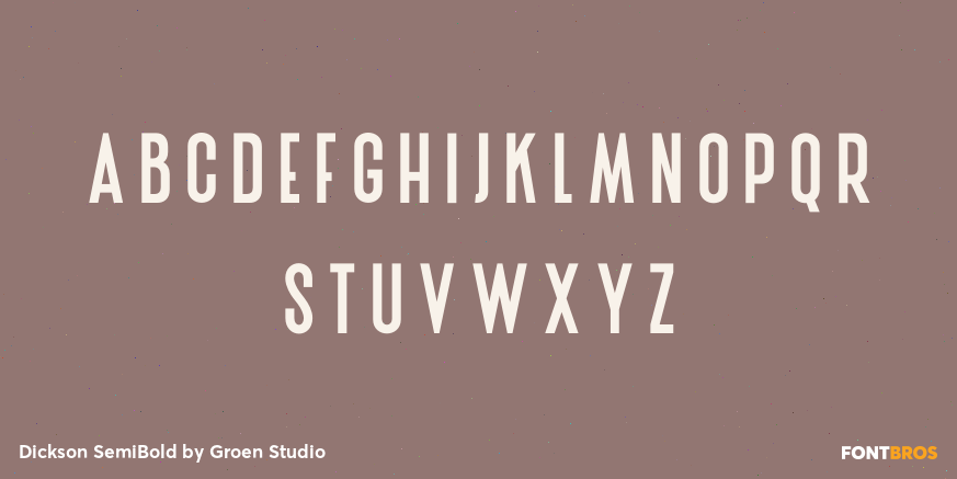 Dickson SemiBold Font Poster #2