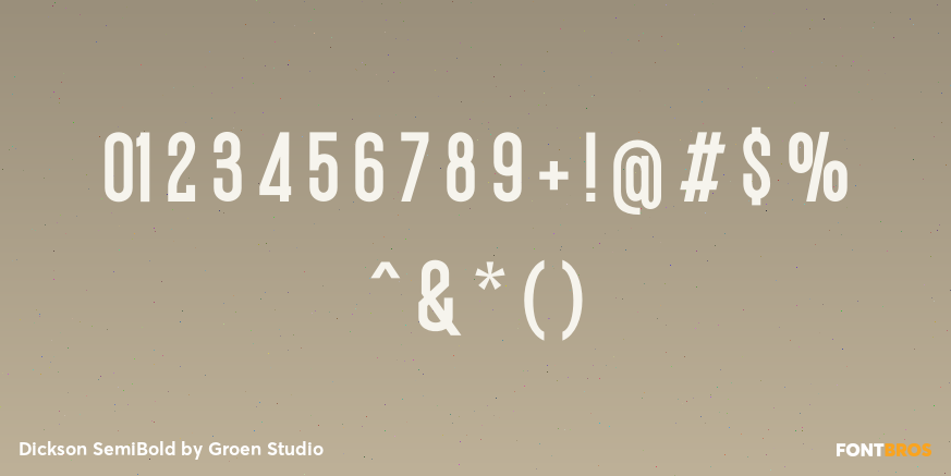 Dickson SemiBold Font Poster #4