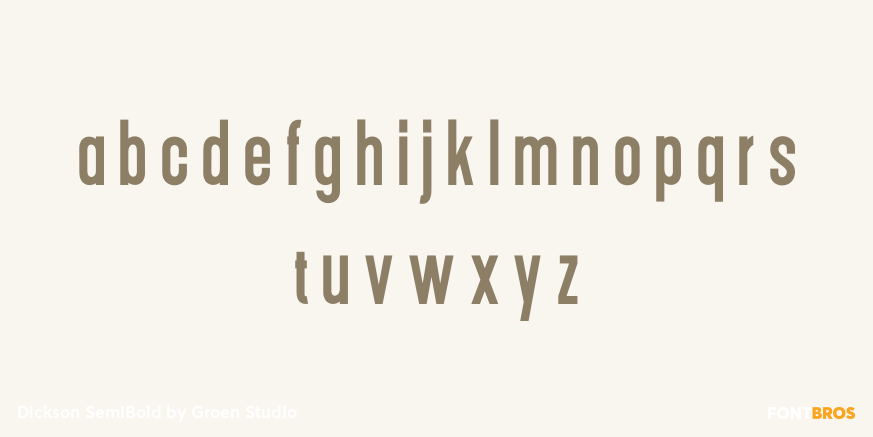 Dickson SemiBold Font Poster #3