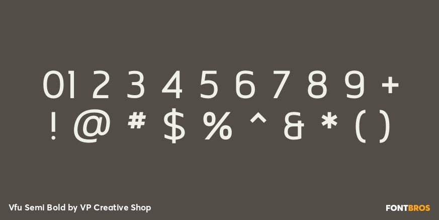Vfu Semi Bold Font Poster #4