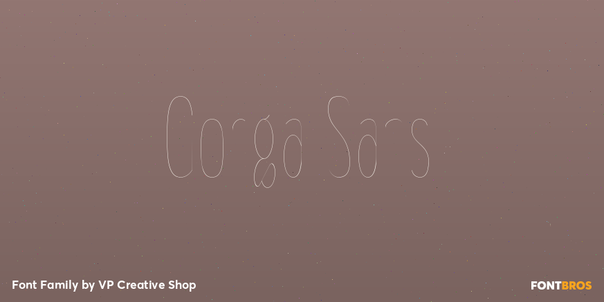 Gorga Sans Font Poster