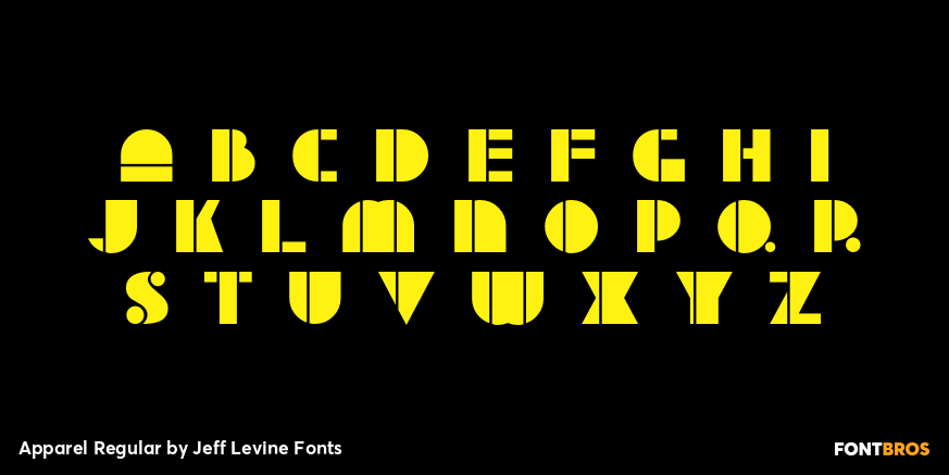 Apparel Regular Font Poster #3