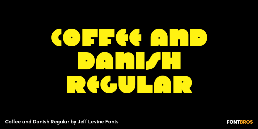 Coffee and Danish Regular Font Poster #1