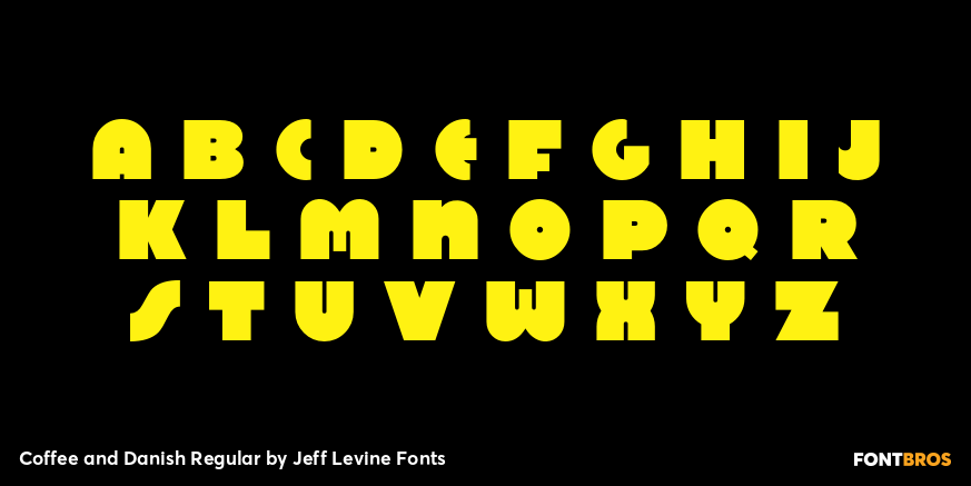 Coffee and Danish Regular Font Poster #2