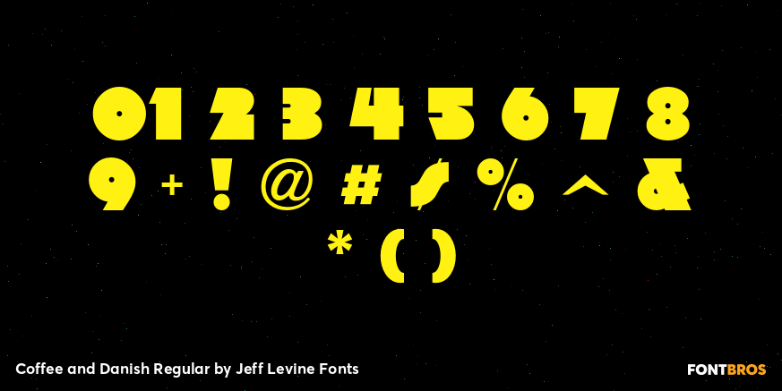 Coffee and Danish Regular Font Poster #4