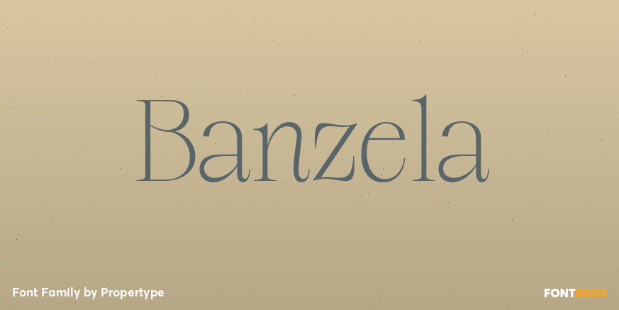 Banzela Font Poster