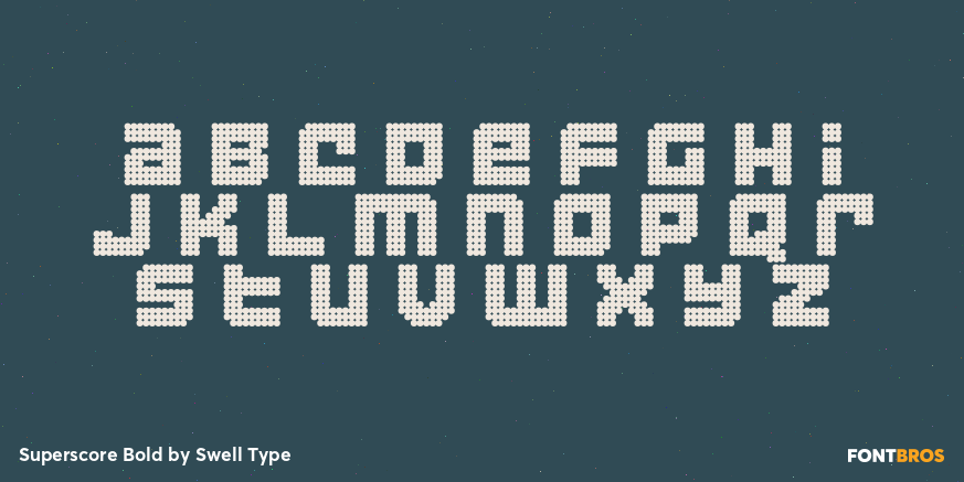 Superscore Bold Font Poster #3