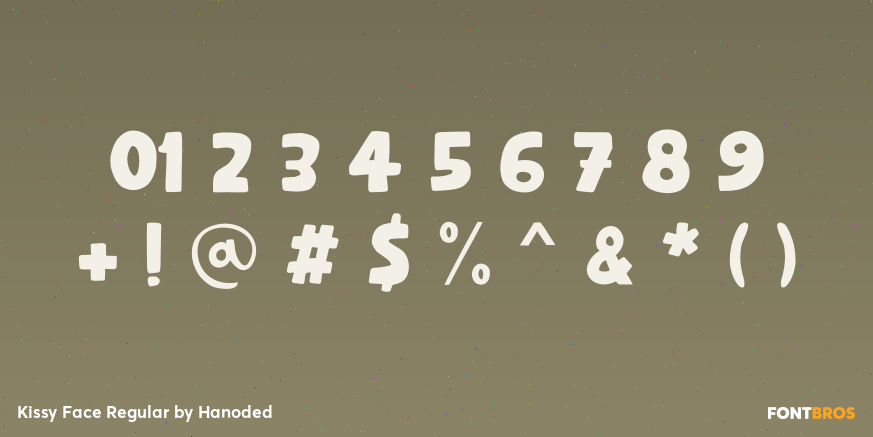 Kissy Face Regular Font Poster #1