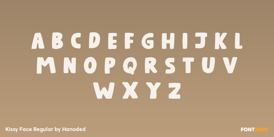 Kissy Face Regular Font Poster #3