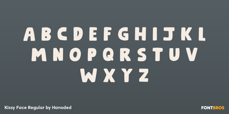 Kissy Face Regular Font Poster #1